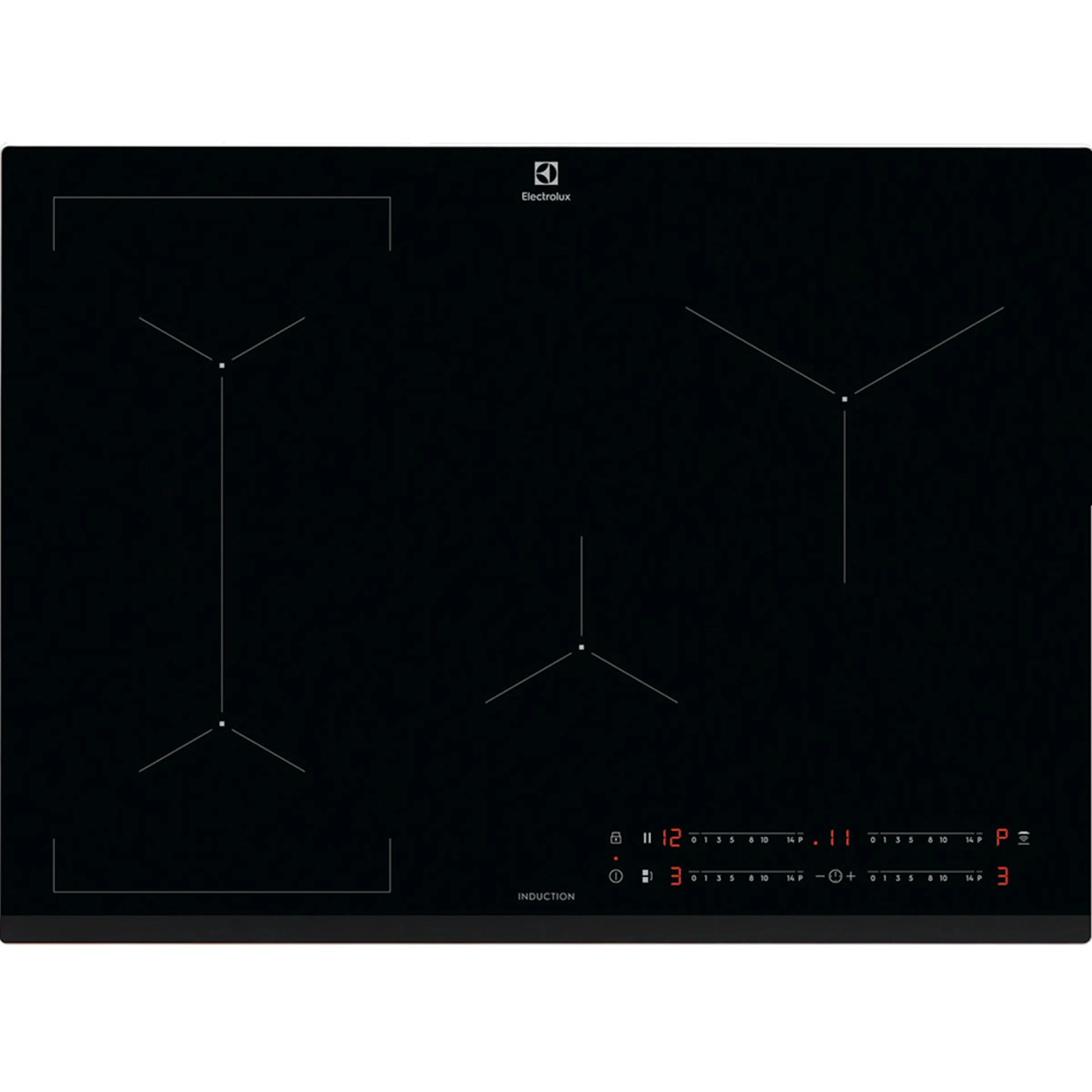 Induktionshäll Electrolux FlexiBridge HOB750MF Svart med Smarta Funktioner