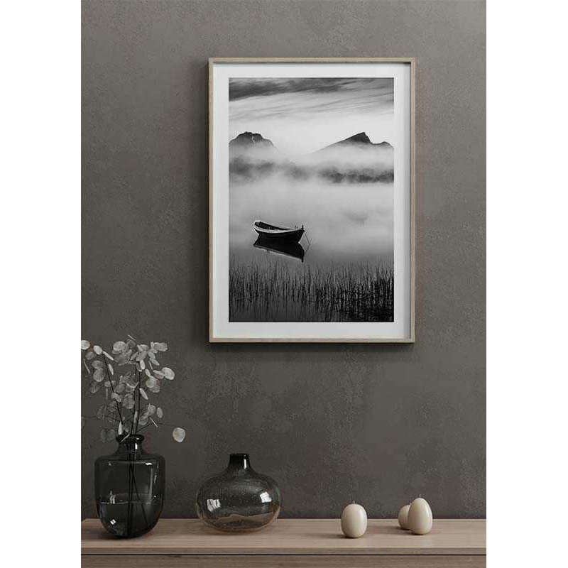 Poster Gallerix Boat In Mist