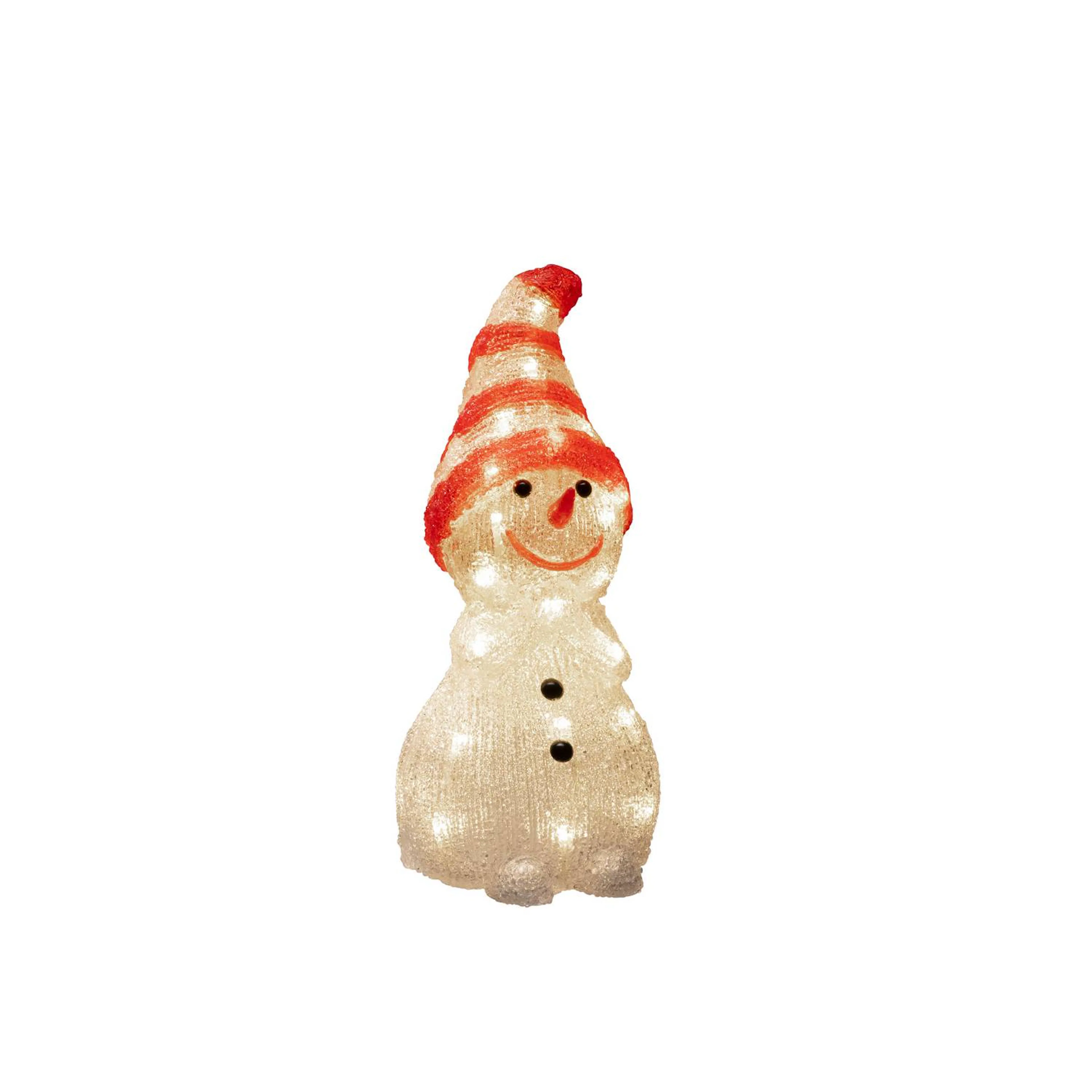 Ljusdekoration Gnosjö Konstsmide Snögubbe Akryl 32cm 32 LED