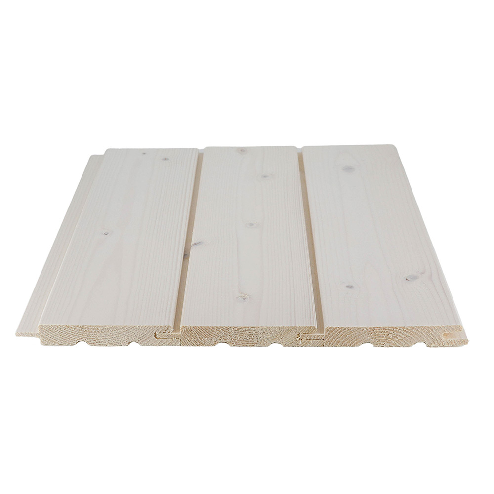 Bastupanel - Gran - Bastuskyddad vit Vit