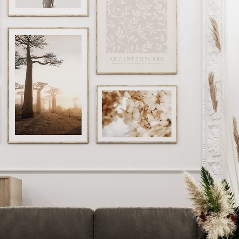 Poster Gallerix Baobab Trees In Madagascar