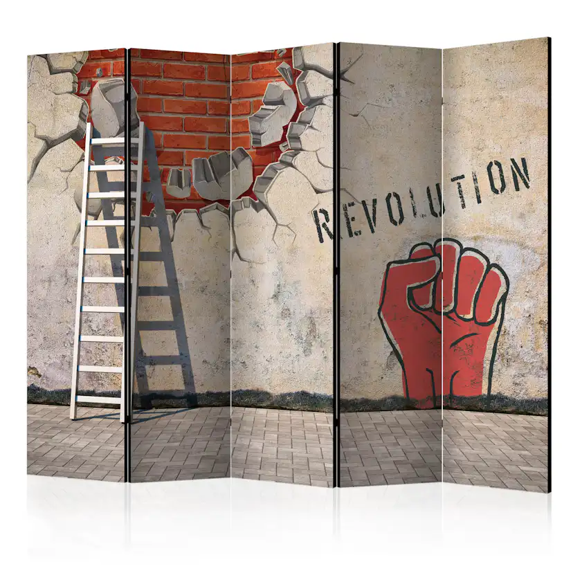 Rumsavdelare Skärmvägg Arkiio The Invisible Hand Of The Revolution II 225x172 cm