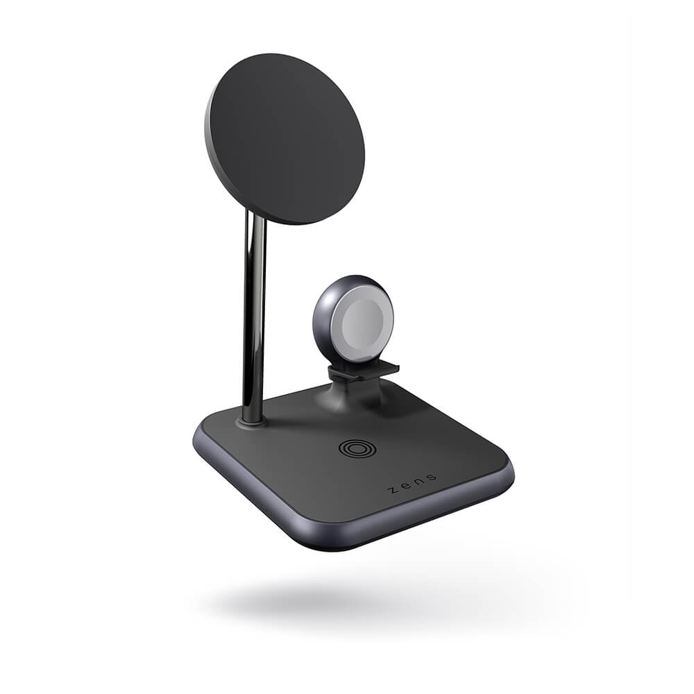 Trådlös Laddare Zens 4-i-1 Magnetisk + Klocka