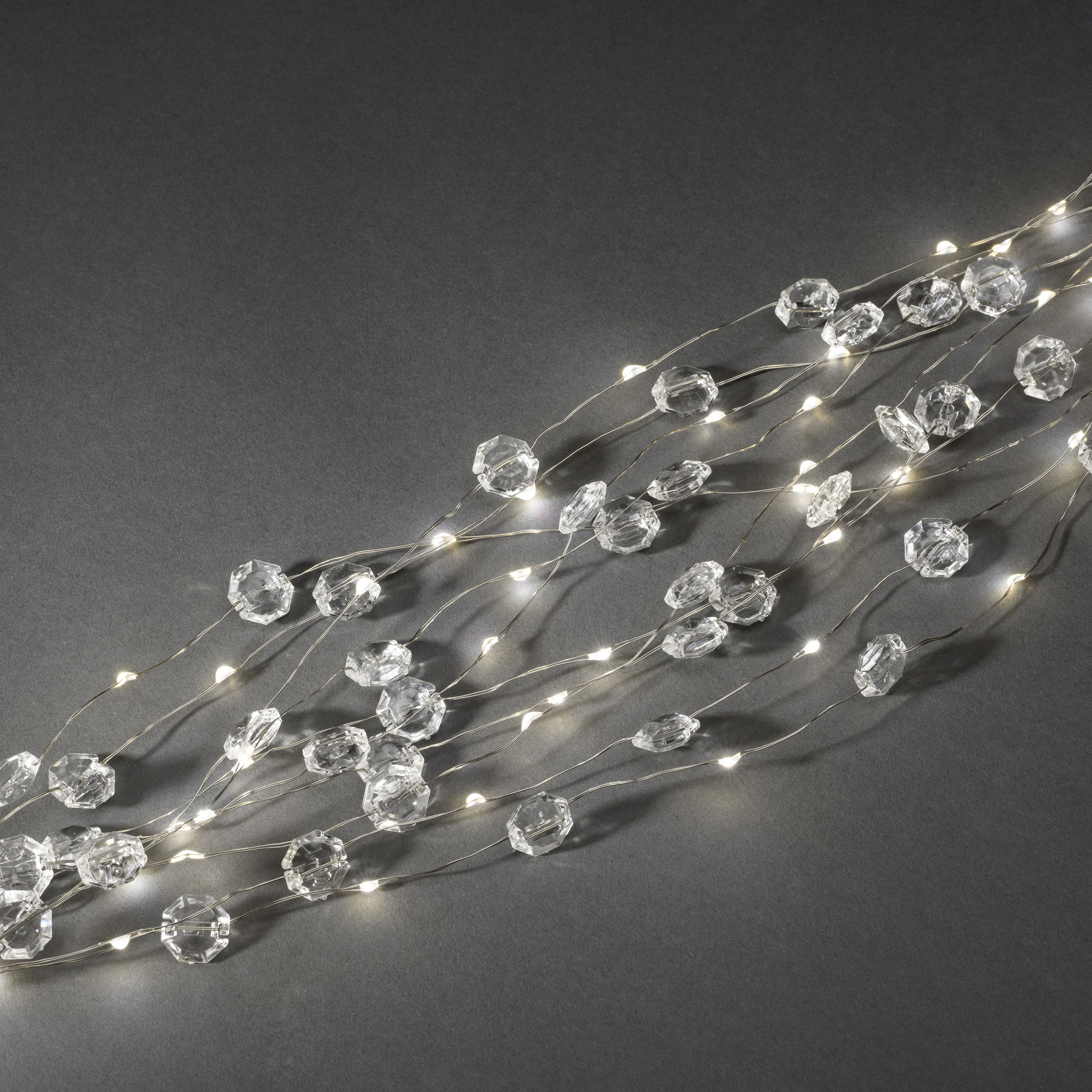 Slinga 200 varmvita LED 200L, Varmvit/Silver