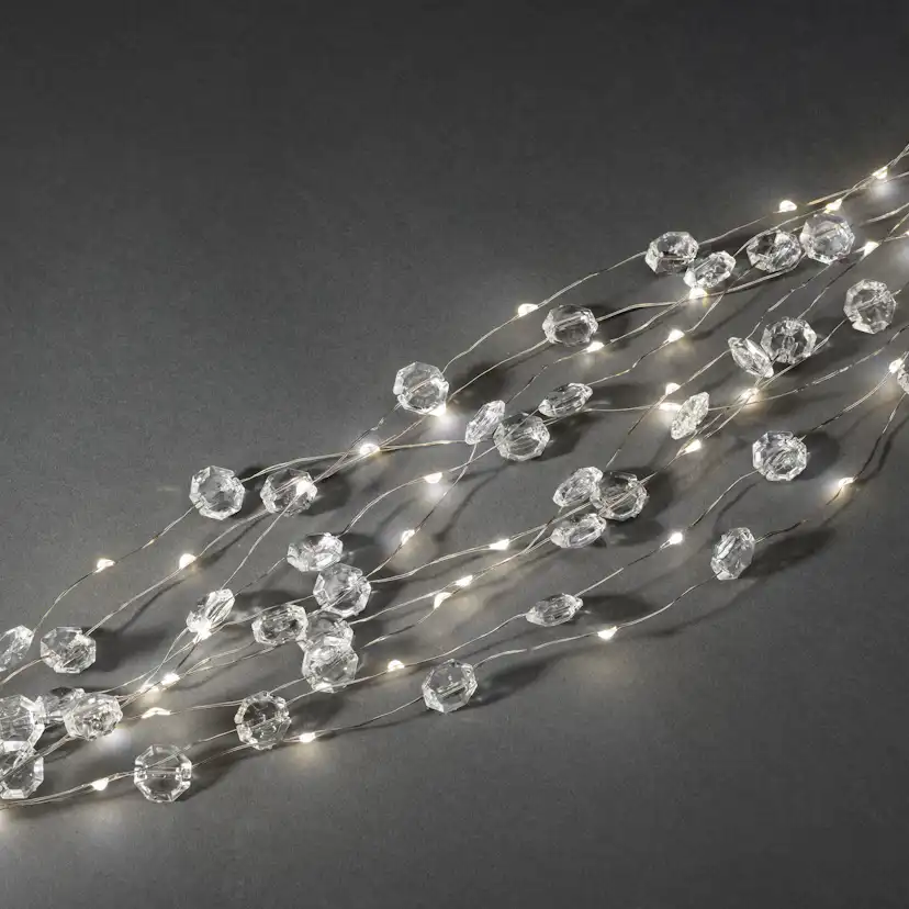 Slinga 200 varmvita LED 200L, Varmvit/Silver