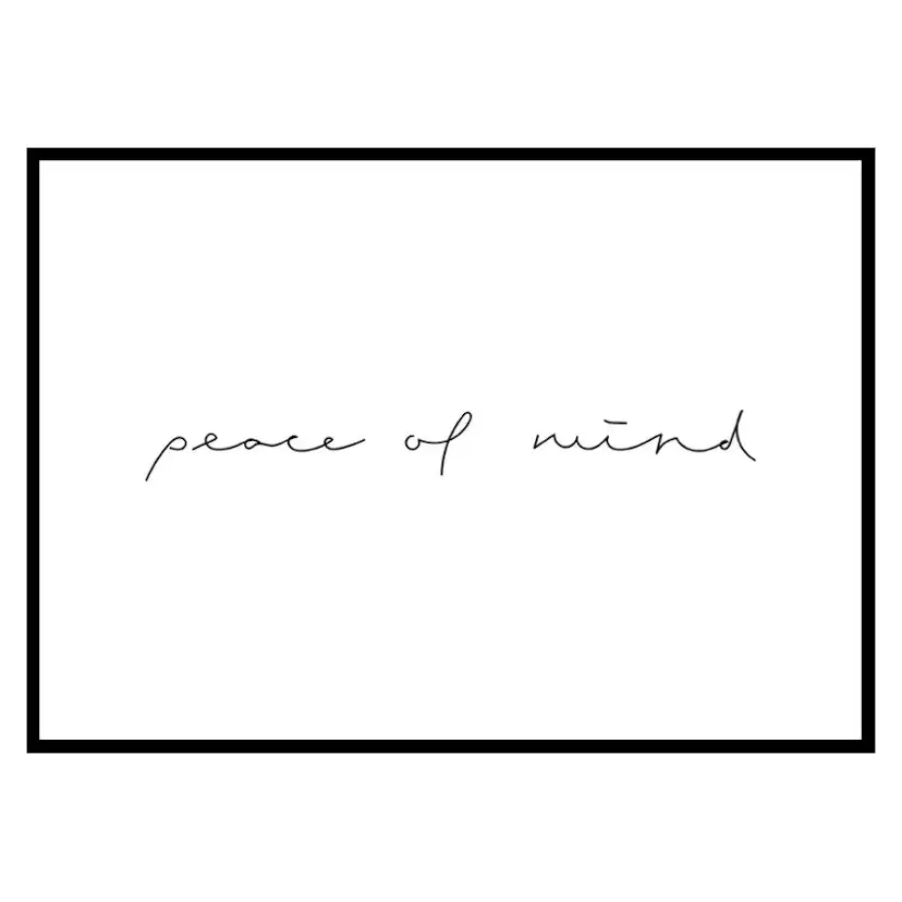 Poster Gallerix Peace of mind