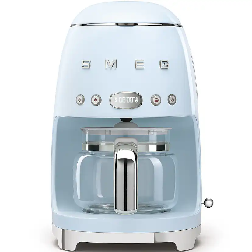 Kaffebryggare Smeg DCF02PBEU Pastellblå Retrostil för Modernt Kök