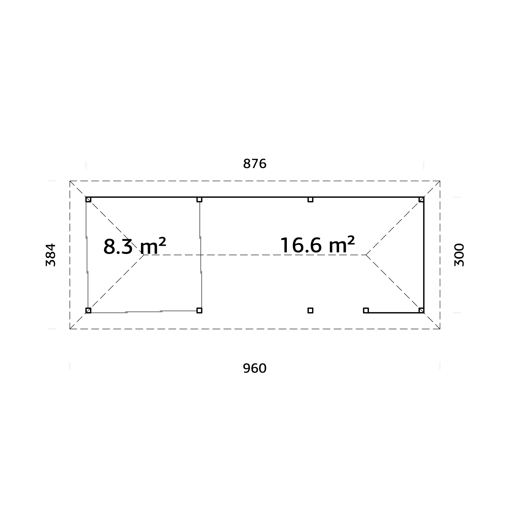 Uterum Palmako Bianca 24,9 m2 Set 216 Slide