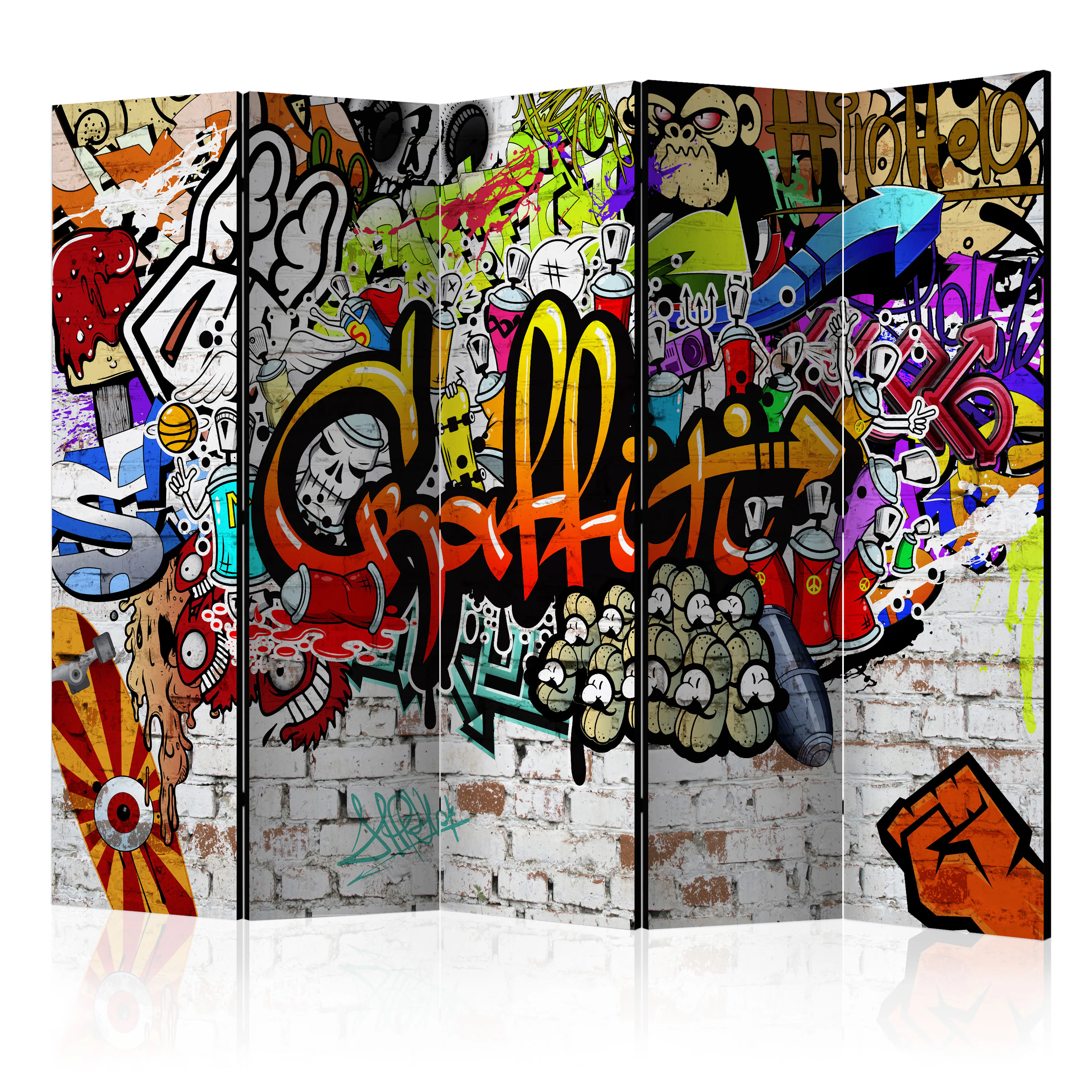 Rumsavdelare Skärmvägg Arkiio Colourful Style 225x172 cm