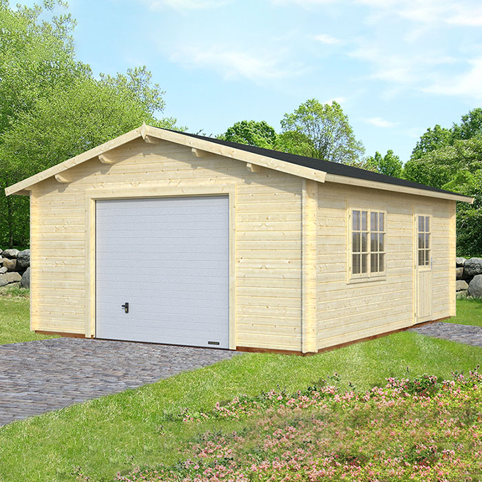 Garage Palmako Roger 23,9 m2 med Takskjutport