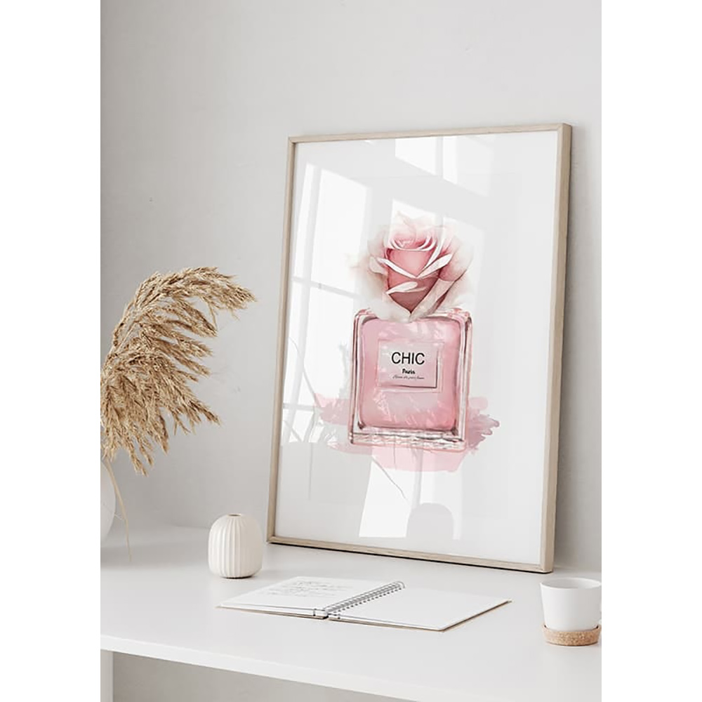 Poster Gallerix Chic Parfume Pink Rose