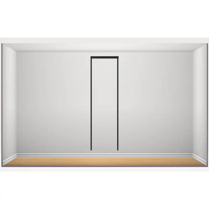 Garderobslösning Elfa Classic Grundlösning 1 Sektion B: 640 mm H:2140 mm med Täcklist