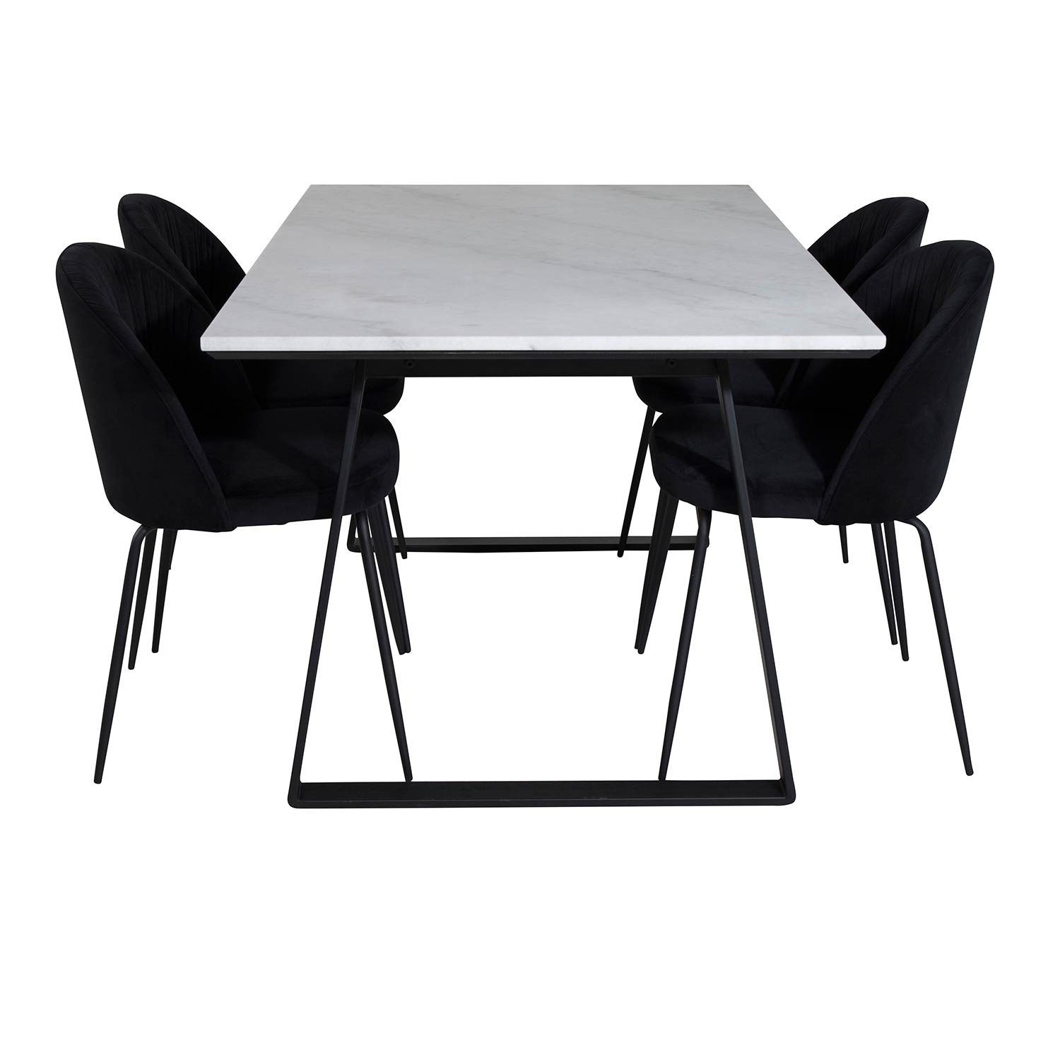 Matgrupp Venture Home Estelle 140 med 4 Wrigley Stolar
