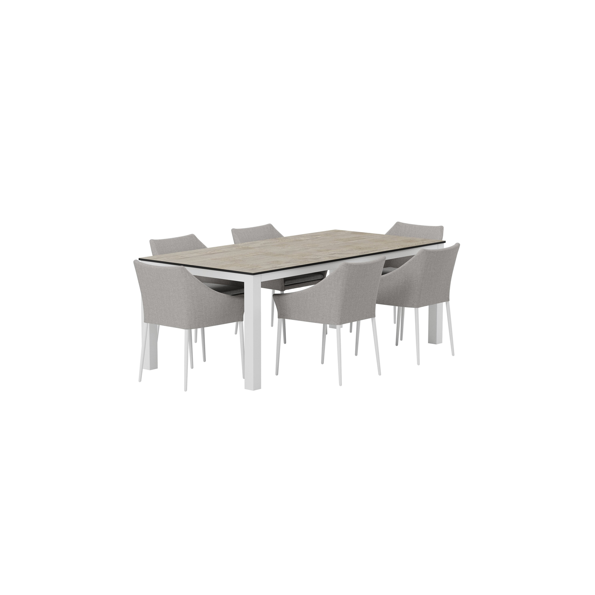 Matgrupp Utomhus Venture Home Llama 100x205 cm med 6 st Spoga Trädgårdsstolar