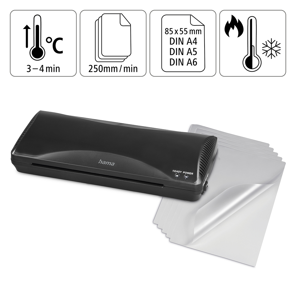 Lamineringsmaskin HAMA DIN A4/250