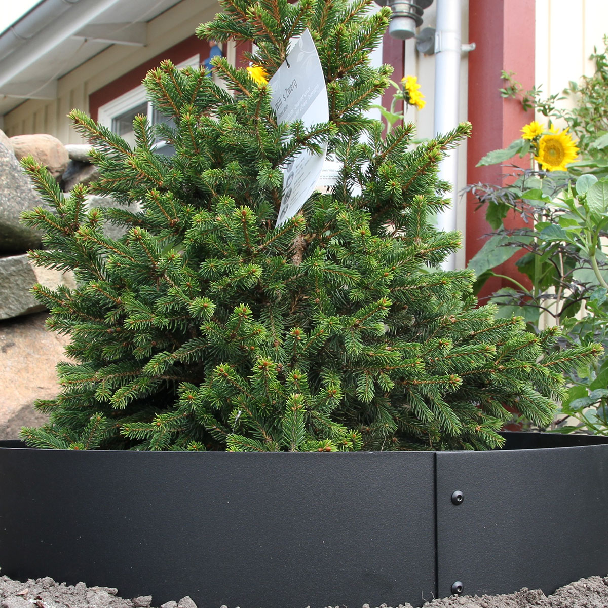 Planteringskant Flexigarden Svart 180 mm Kvartsbåge