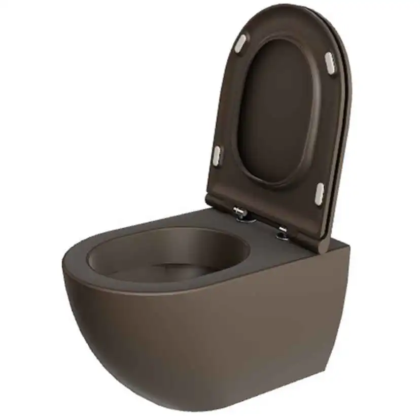 Comoda Vägghängd Toalettstol, Cocoa