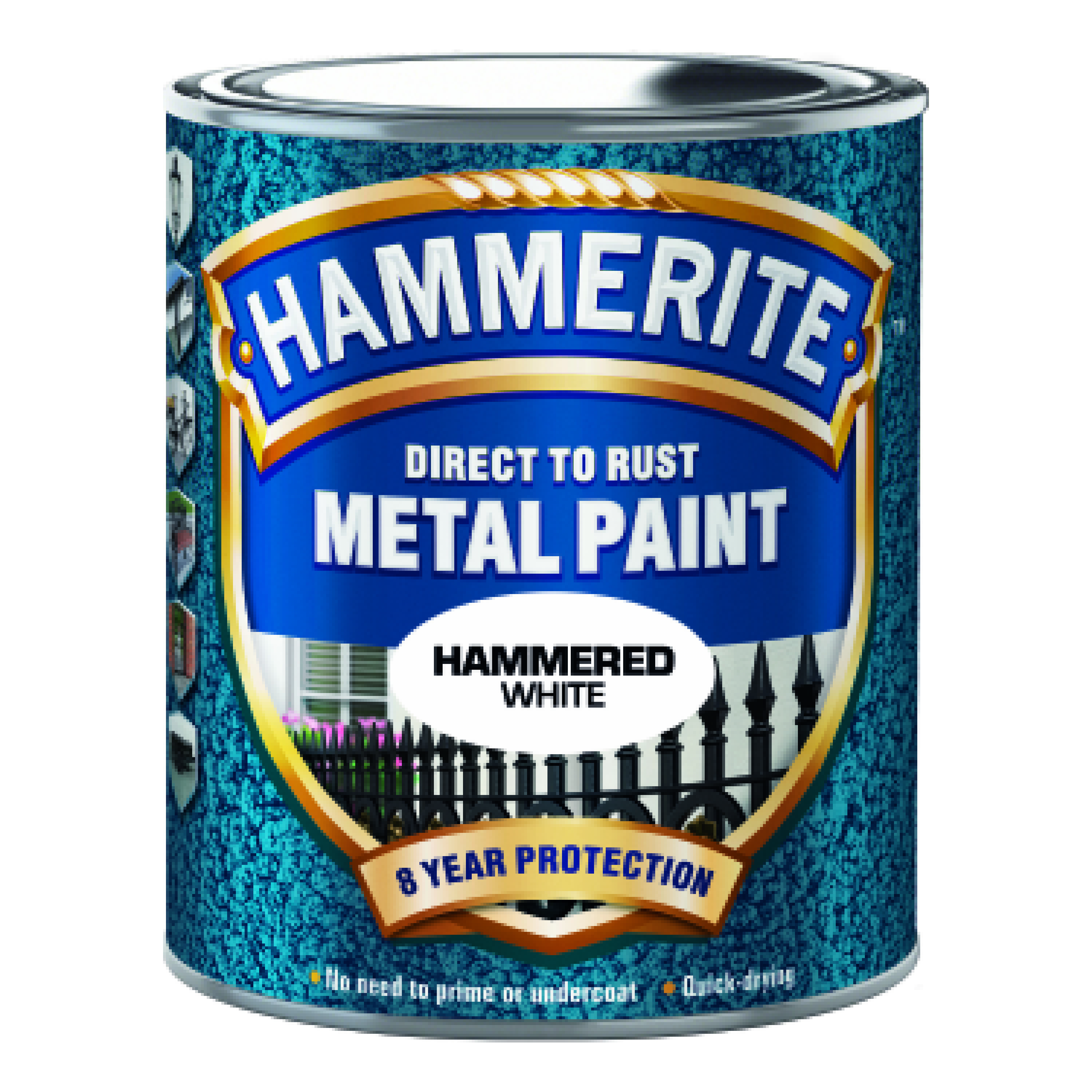 Rostskyddsfärg Hammerite Hammarlack Gråvit 250ml