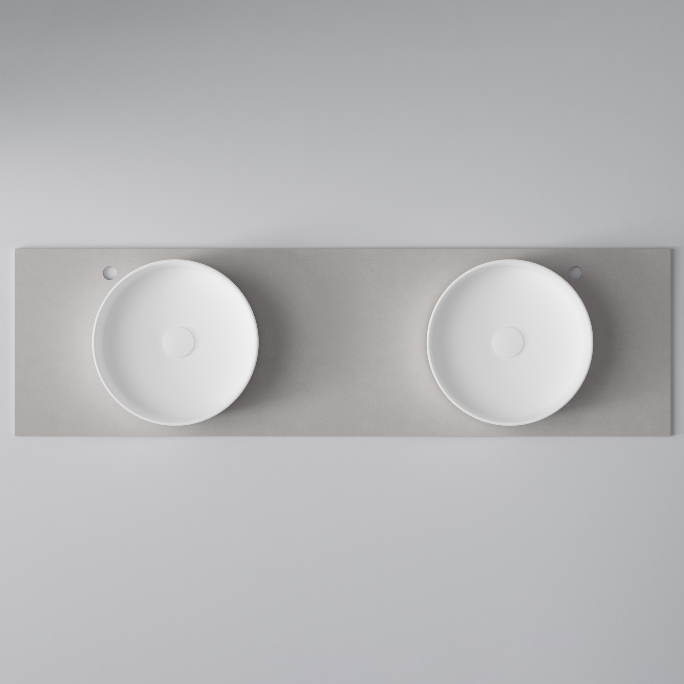 Bänkskiva Flow 160 D,
Raw Concrete,
1608x12x460 mm (BxHxD) Raw Concrete, Bredd: 1608mm