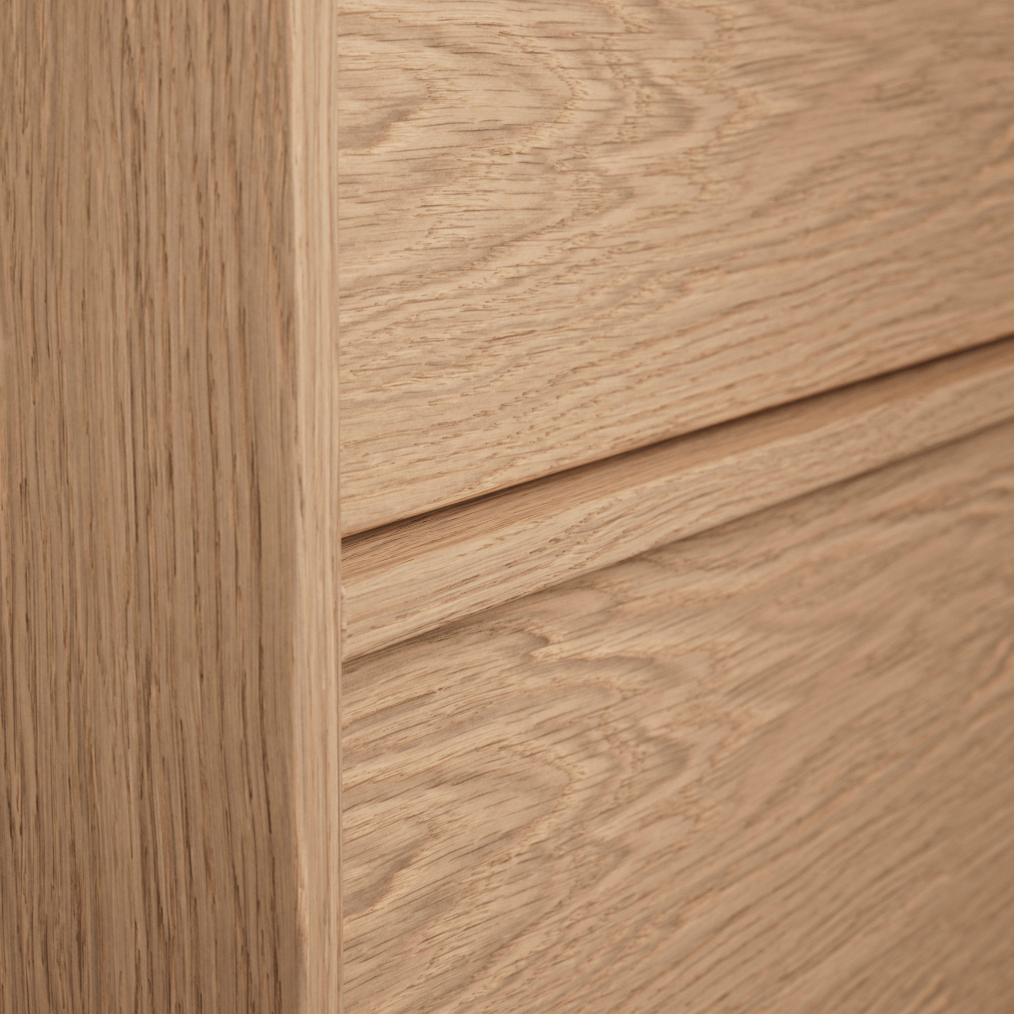 Kommod Terra Carve 120 D, Natural Oak, 6 Lådor Färg: Natural Oak, Bredd: 1200 mm