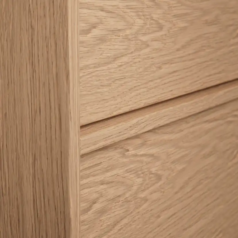 Kommod Terra Carve 140 D, Natural Oak, 6 Lådor Färg: Natural Oak, Bredd: 1400 mm