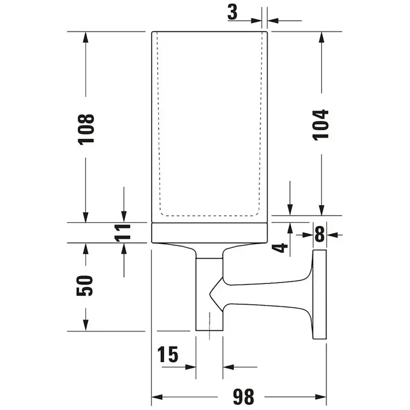 Glashållare Duravit Starck T 009931