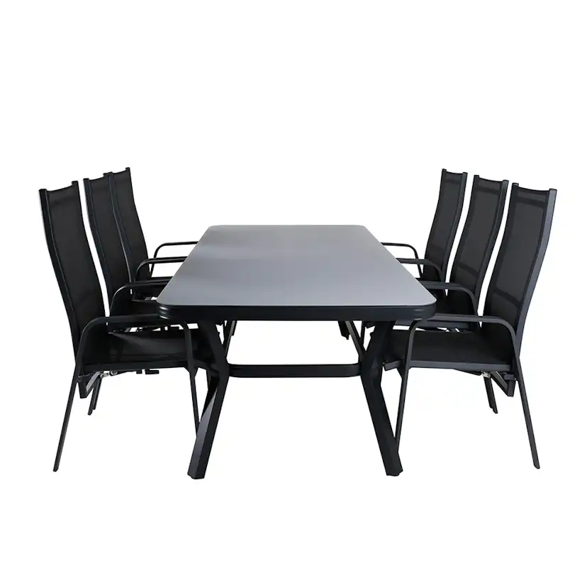 Matgrupp Venture Home Vyn med 6 Curz Matstolar