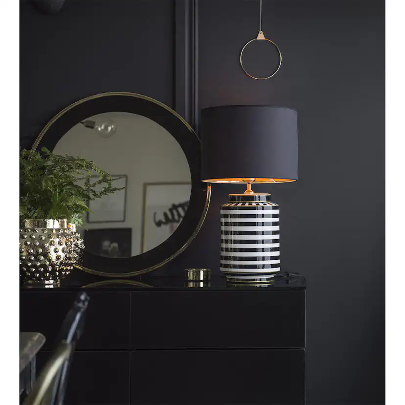Lampfot PR Home Gatsby Svart/Vit i Keramik 43cm