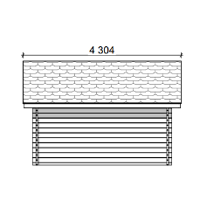 Timmerförråd LP Garden S-M (10m²) Rak Vägg