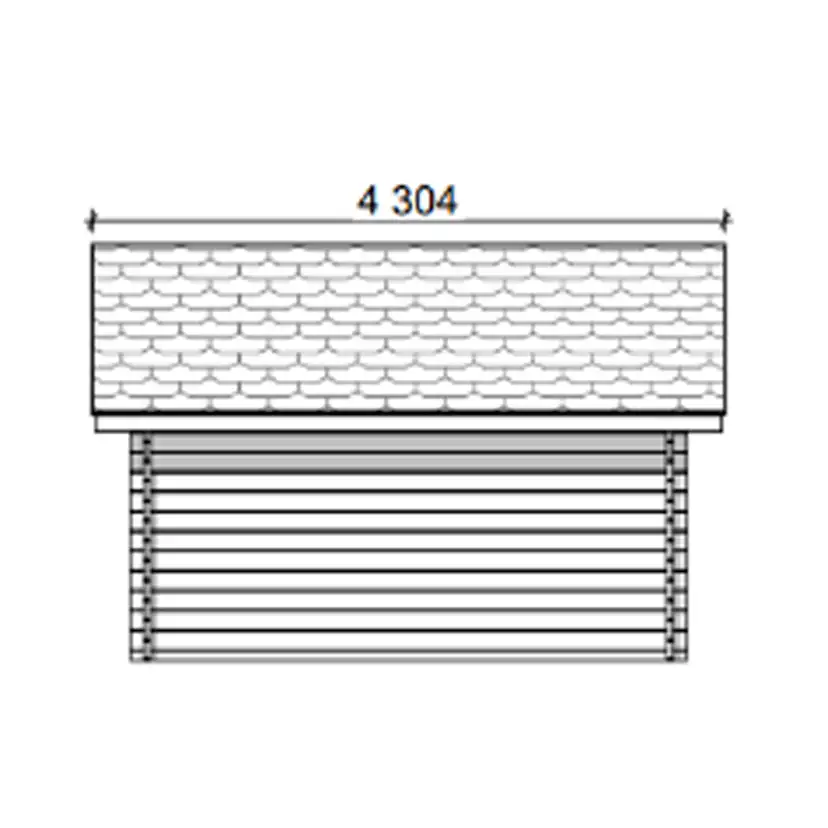 Timmerförråd LP Garden S-M (10m²) Rak Vägg