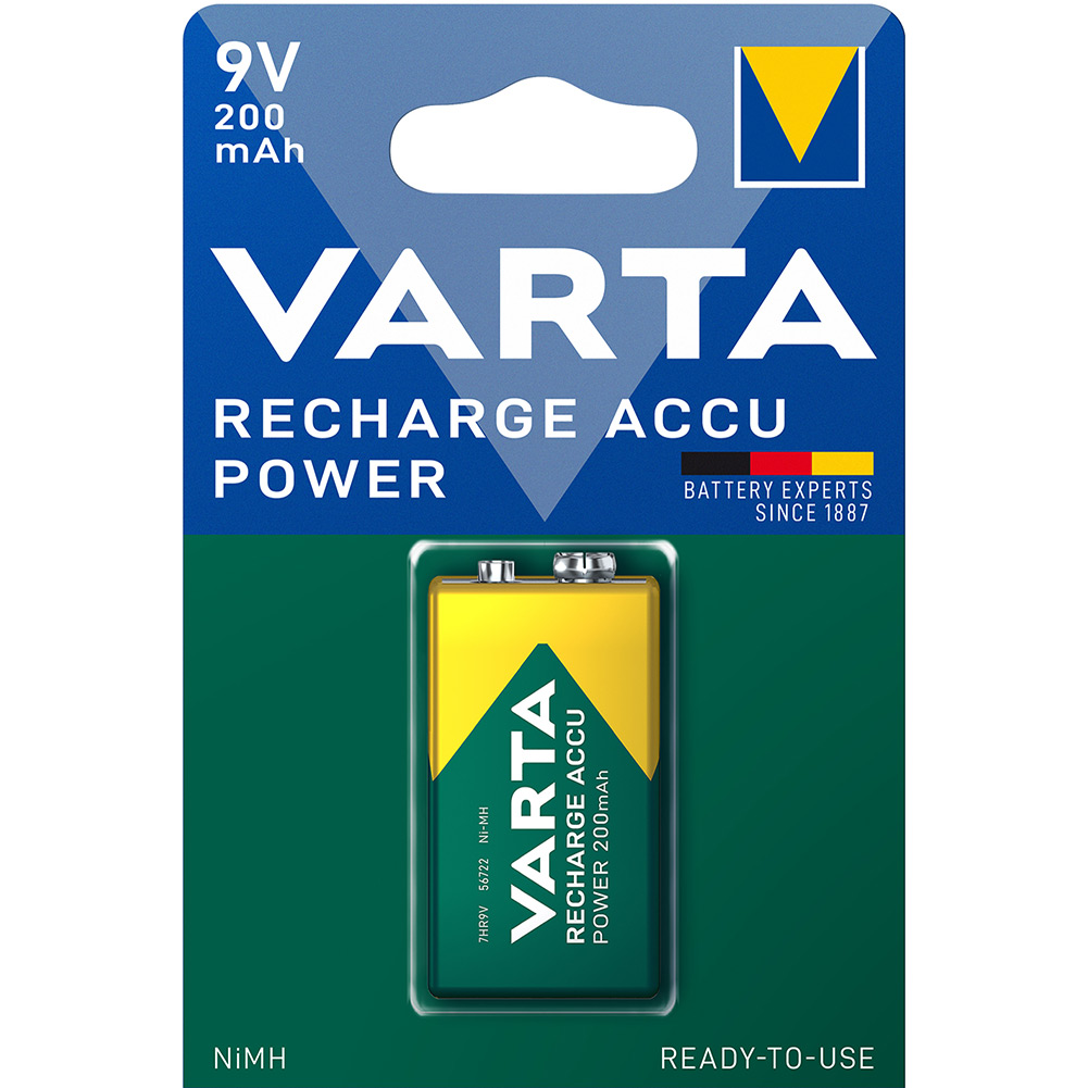 Batteri Varta Laddningsbart batteri 9V 200 mAh