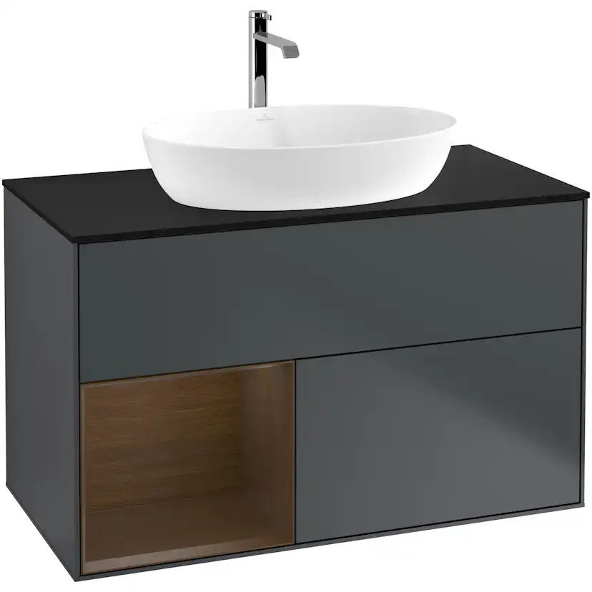 Tvättställsskåp Villeroy & Boch Finion med 2 Lådor Hylla och Bänkskiva för Fristående Tvättställ från Artis & Collaro