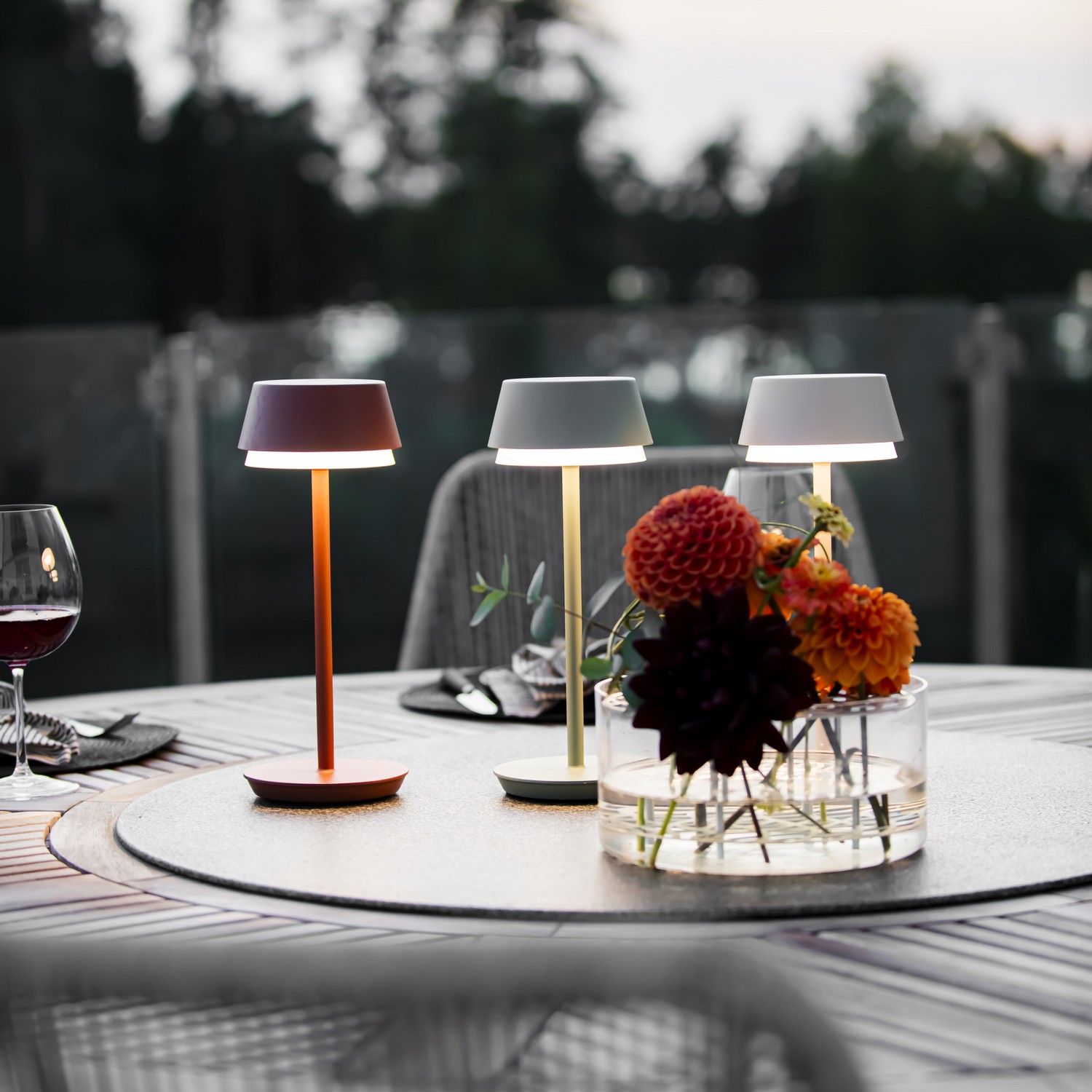 Bordslampa Gnosjö Konstsmide Lyon USB