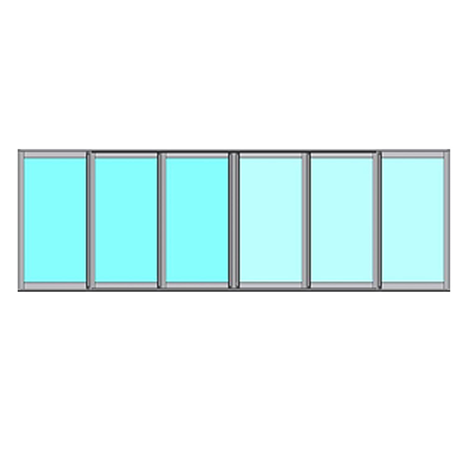 Skjutbart Fönsterparti Novoroom Ultra+ 3+3-Delat