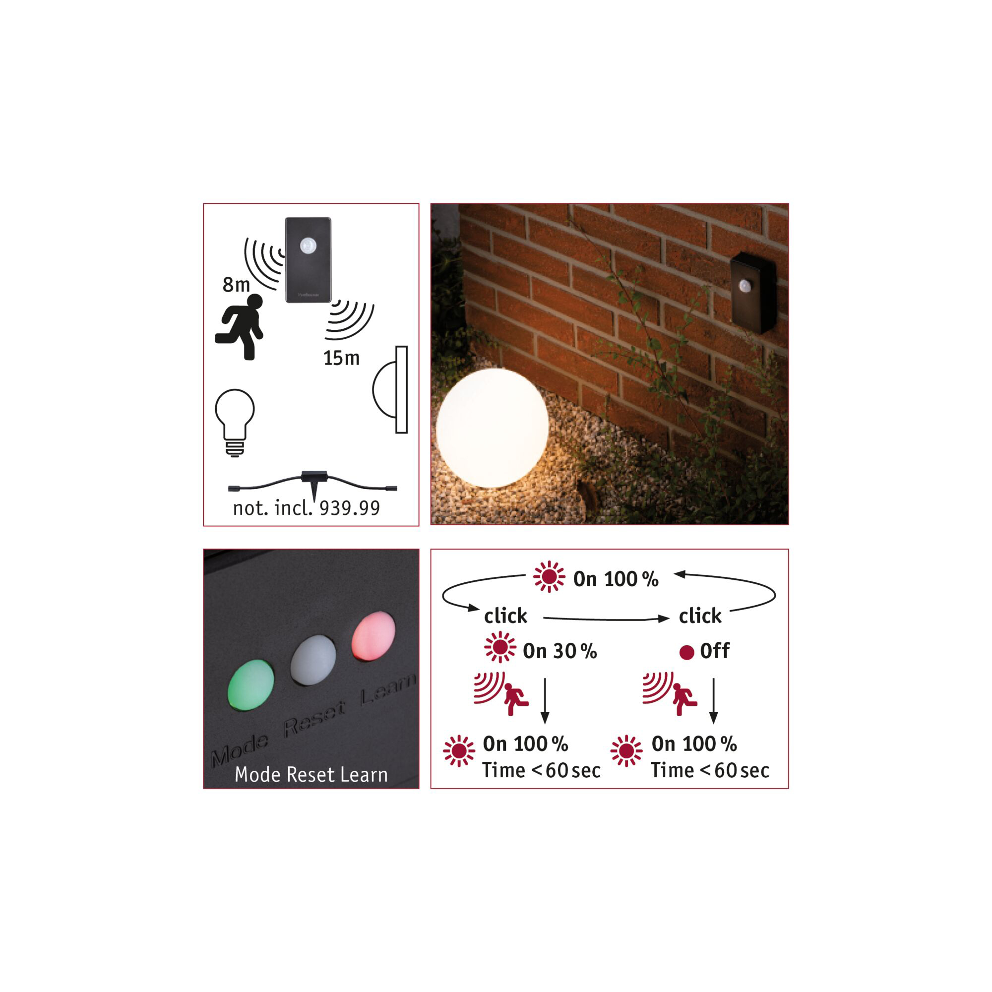 Sensor Paulmann Plug & Shine Skymningssensor Smart Home Zigbee 3.0 Twilight