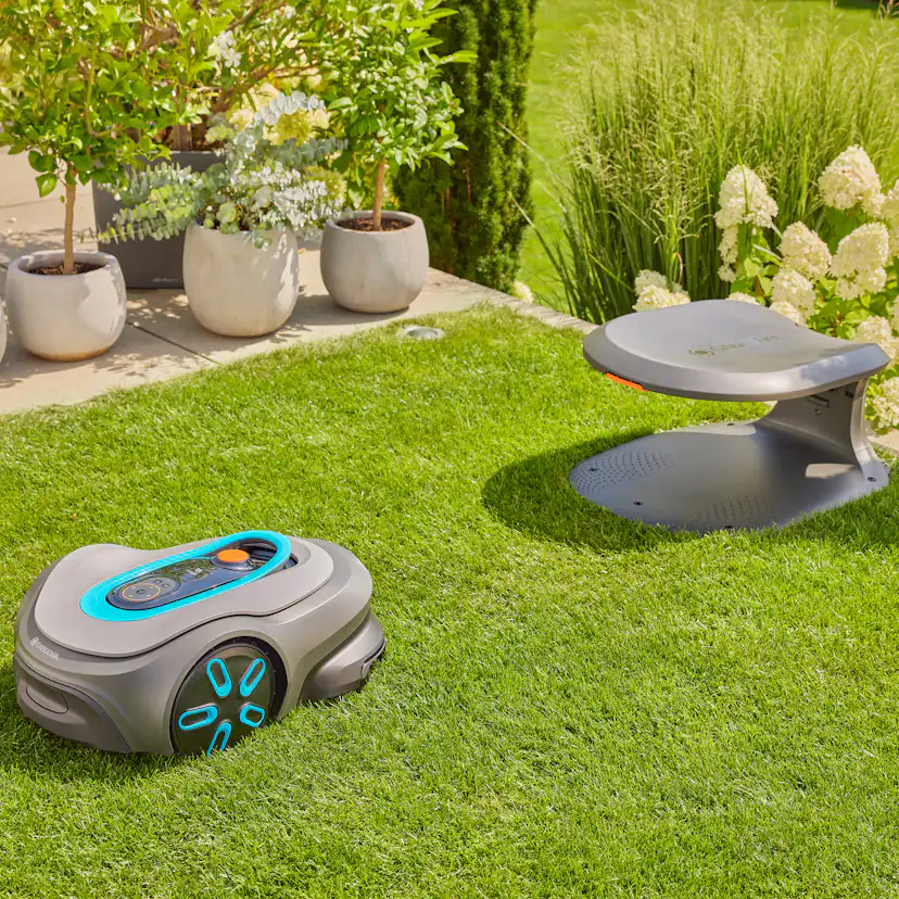 Robotgräsklippare Gardena Smart Sileno Max 1200 Paket Med Robothus & Gateway