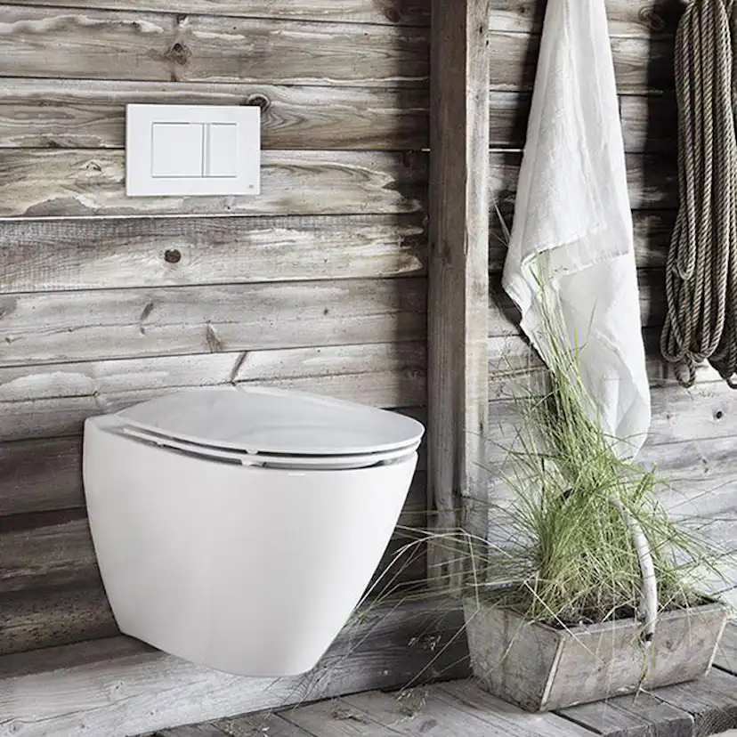 Vägghängd Toalettstol Ifö Spira Art 6245 med Geberit Duofix