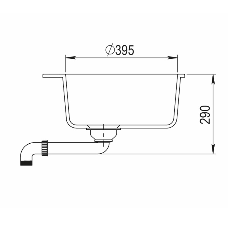 Diskho Lavabo Saturn 505 mm Mattsvart/Mässing Mattsvart/Mässing