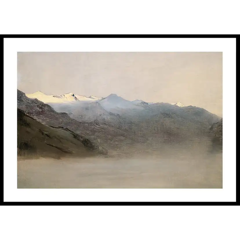 Poster Gallerix Das Gasteinertal Im Nebel By Anton Romako