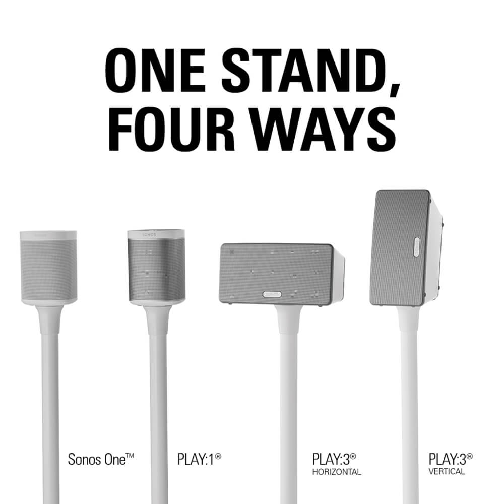 Golvstativ SANUS För Sonos One SL Play:1 Play:3 Singel