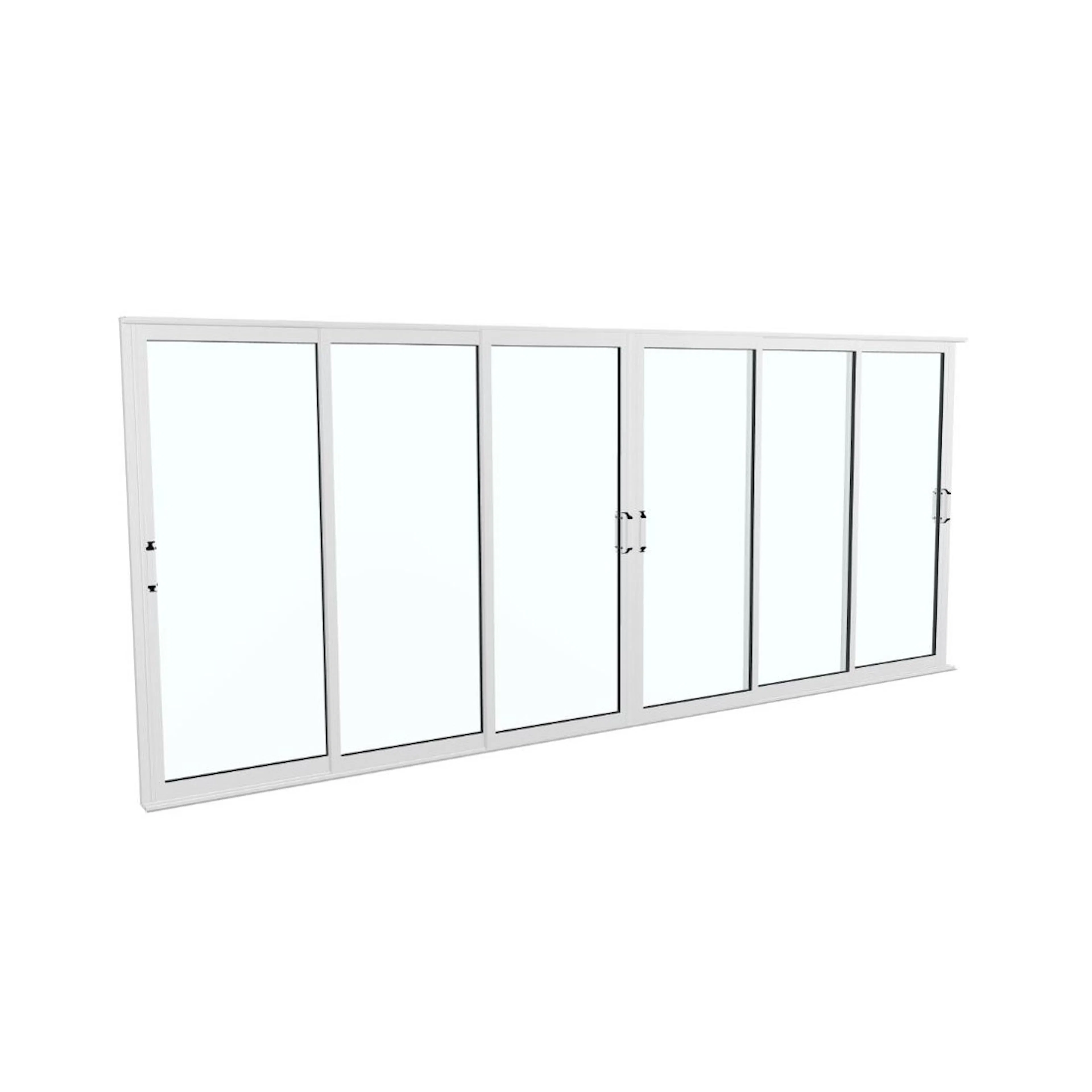 Landskap Skjutdörrsparti Robust B4749mm x H2000 - Vit Året r B4749 x H2000 mm - Vit RAL 9010