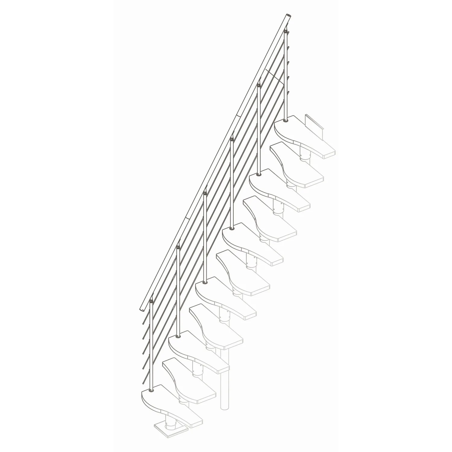 Extra Räcke Dolle Shape6 Komplett Bok Lack