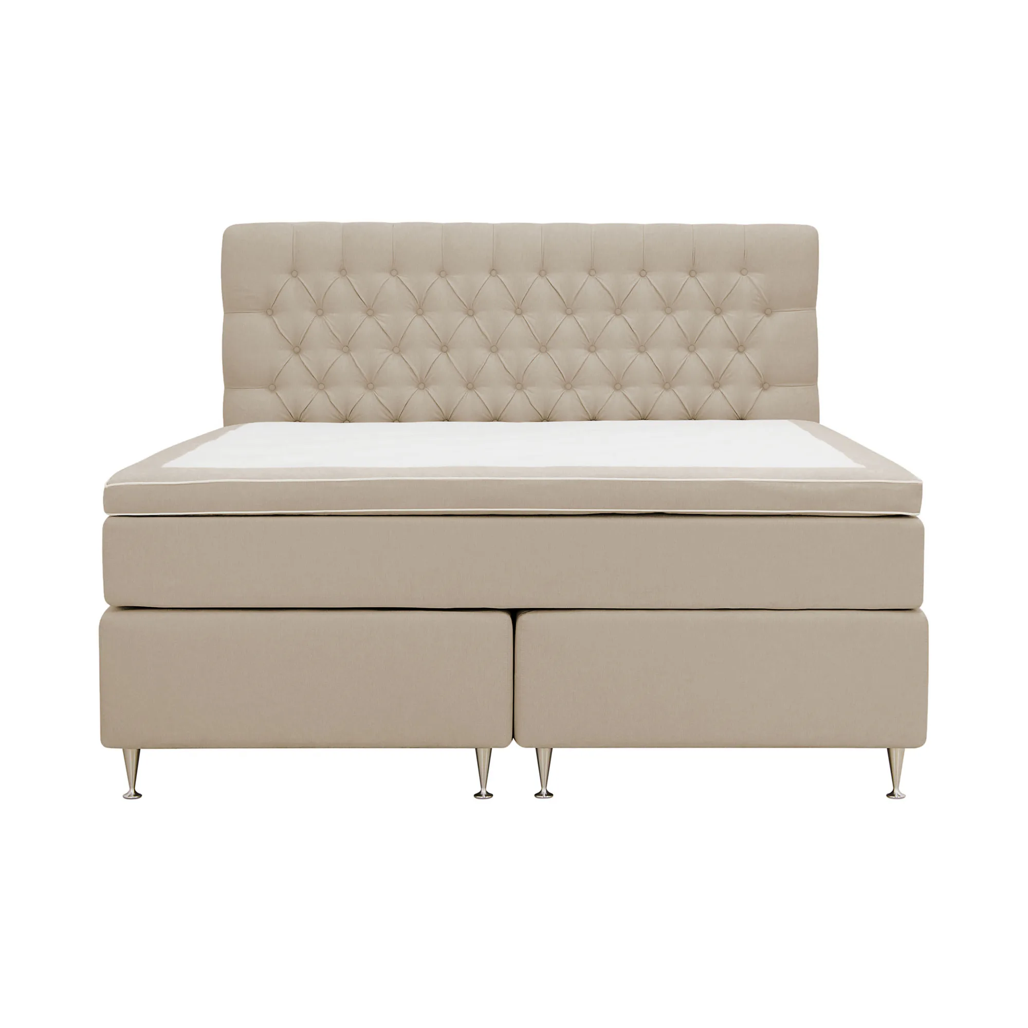 Hilton Lyx Komplett Sängpaket 160x200 cm Kontinentalsäng med Beige
