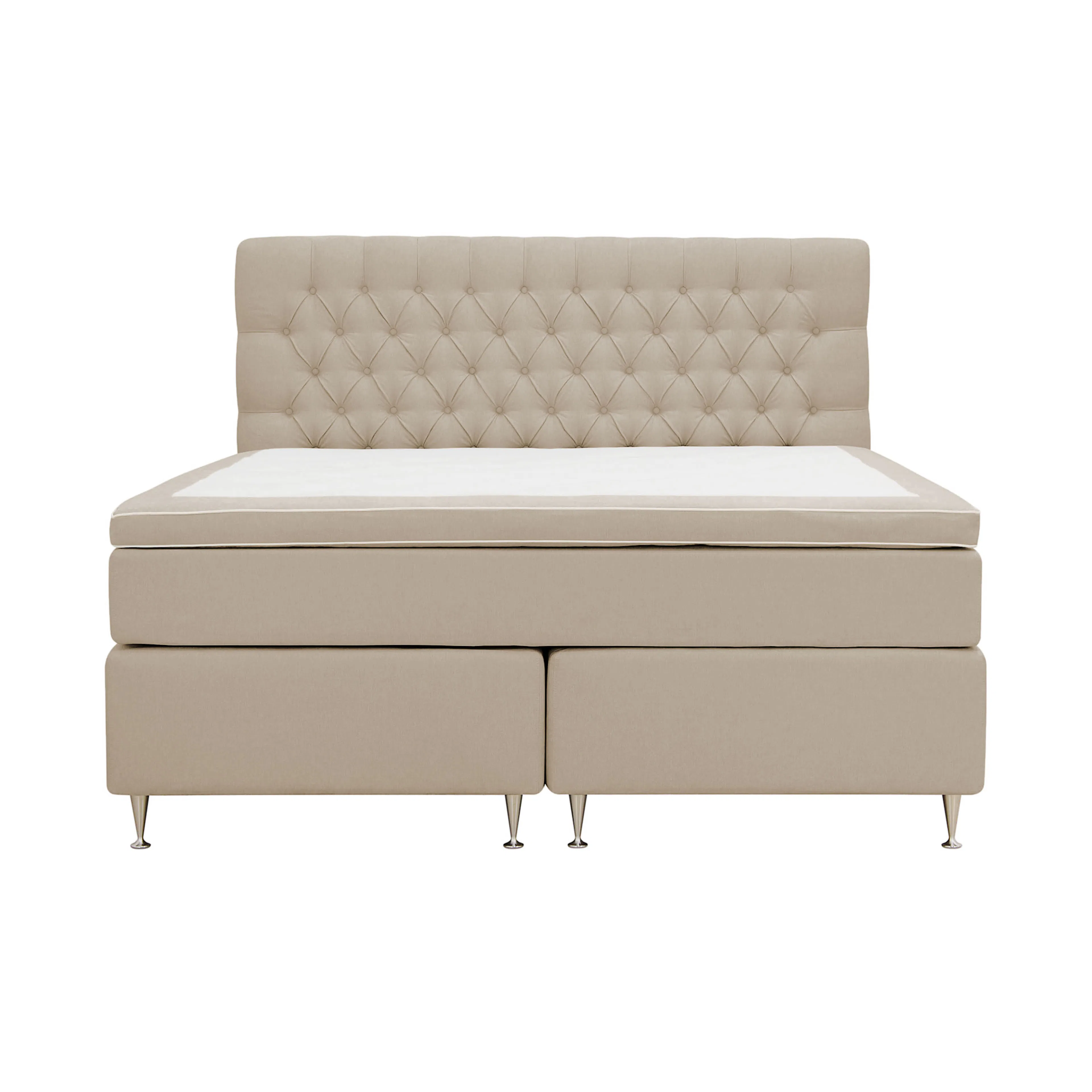 Hilton Lyx Komplett Sängpaket 160x200 cm Kontinentalsäng med Beige
