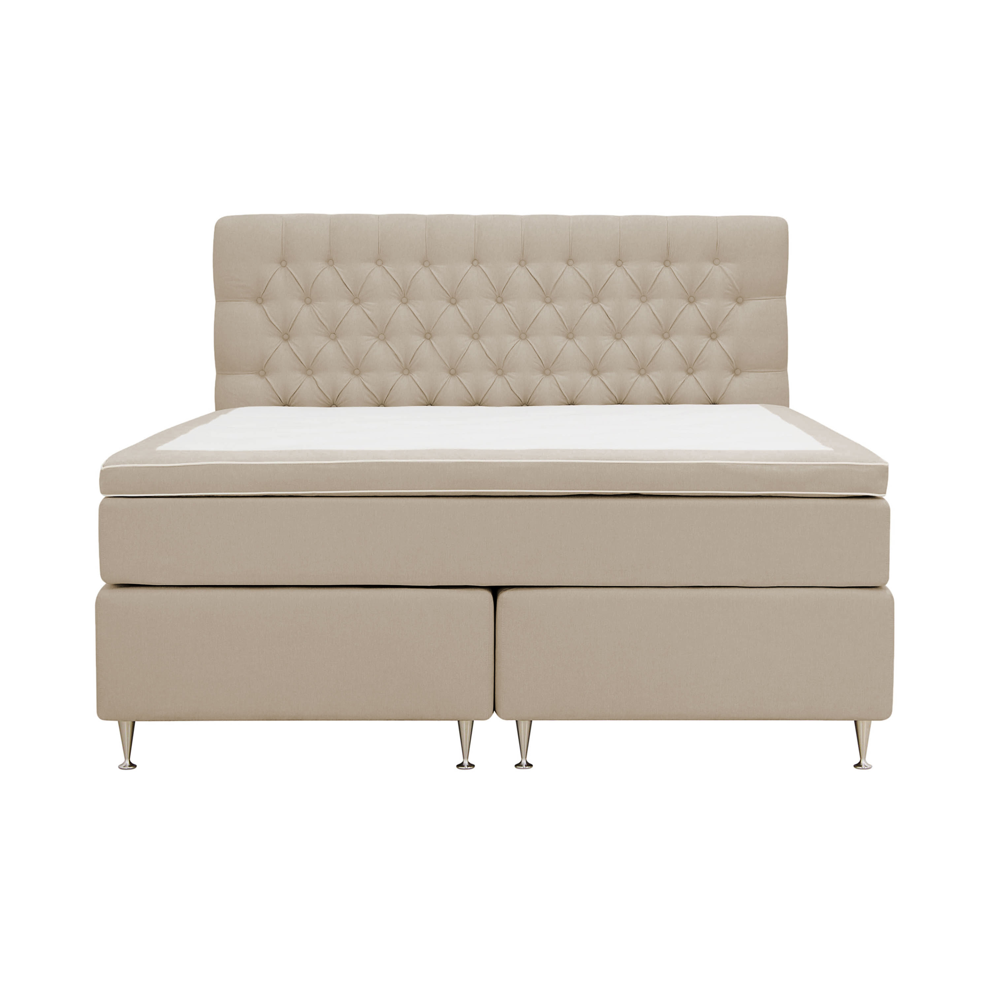 Kontinentalsäng Berg & Strand Hilton Lyx Komplett Sängpaket 160x200 cm med Knappad Sänggavel