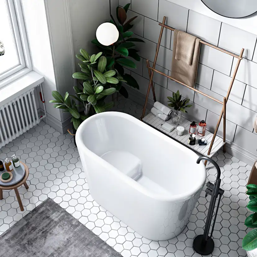 Sittbadkar Bathlife Ideal Fristående Vit