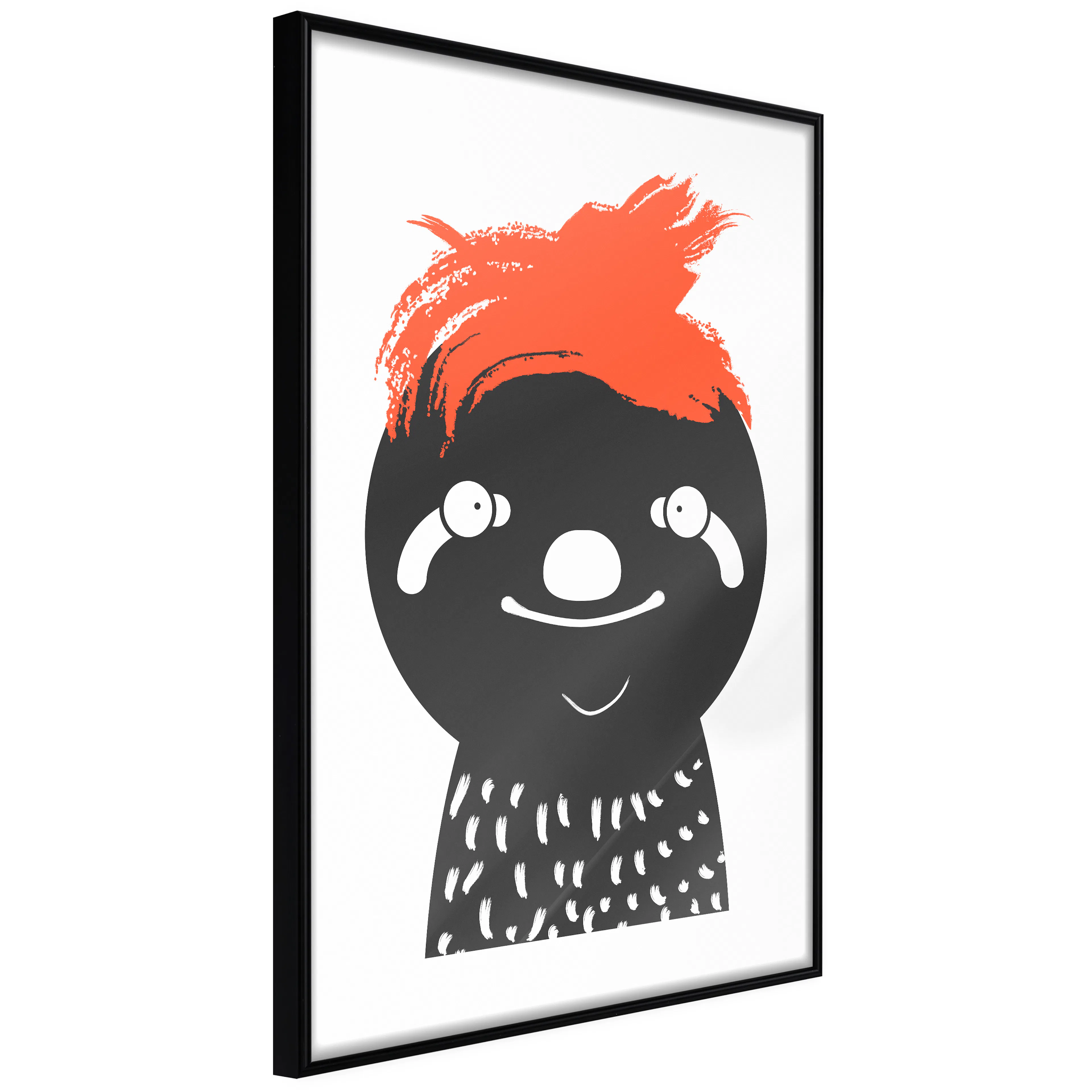 Affisch - Crazy Sloth [Poster] 20x30 Svart ram, 20x30 cm