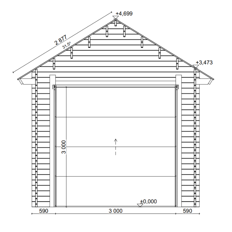 Husvagnsgarage LP Garden AT30T (29,9 m²)