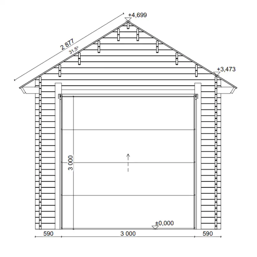 Husvagnsgarage LP Garden AT30T (29,9 m²)