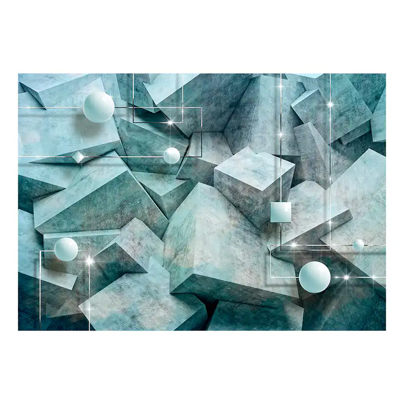 Fototapet Arkiio Concrete Cubes Green